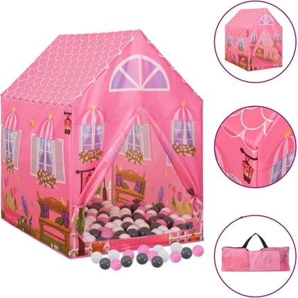 Zakito Namiot Zabawowy Dla Dzieci Różowy 69X94X104Cm