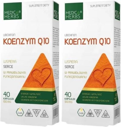 Medica Herbs Zestaw 2X Koenzym Q10 Ubichinon