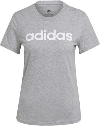 adidas Koszulka Loungwear Essentials Slim Logo W Hl2053 Xs Szary Srebrny