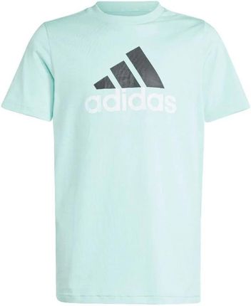 adidas Koszulka Essentials Two Color Big Logo Cotton Tee Jr Ib4097 128Cm Niebieski