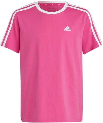 adidas Koszulka Essentials 3 Stripes Cotton Loose Fit Boyfriend Tee Jr Ic3639 152Cm Różowy