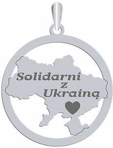 Srebrna Zawieszka Solidarni z Ukrainą GRAWER GRATIS