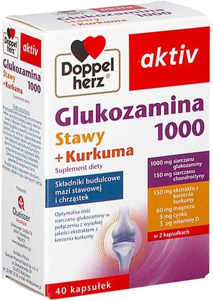 Queisser Pharma Doppelherz Aktiv Glukozamina 1000 Stawy + Kurkuma 40Kaps.