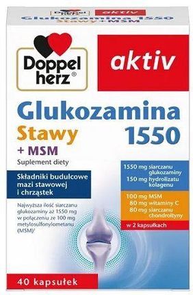 Queisser Pharma Doppelherz Aktiv Glukozamina 1550 Stawy + Msm 40Kaps.