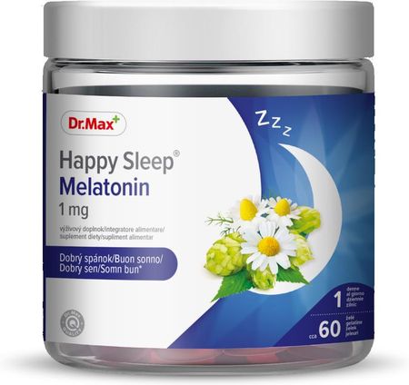 Żelki Dr. Max Pharma Happy Sleep Melatonin Z Melatoniną 60szt.
