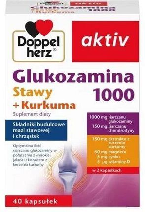 Queisser Pharma Doppelherz Aktiv Glukozamina 1000 Stawy + Kurkuma 40Kaps.