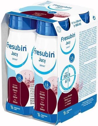 Fresenius Kabi Fresubin Jucy Drink Preparat Odżywczy Smak Wiśniowy 4X200ml