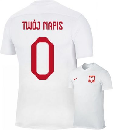 Nike Koszulka Męska Polska Ii Twój Napis Lewandowski 9