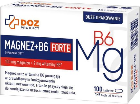 Doz Product Magnez + B6 Forte 100Tabl