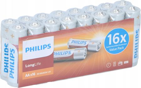 Philips Longlife Paluszki R6/AA 16 Szt.