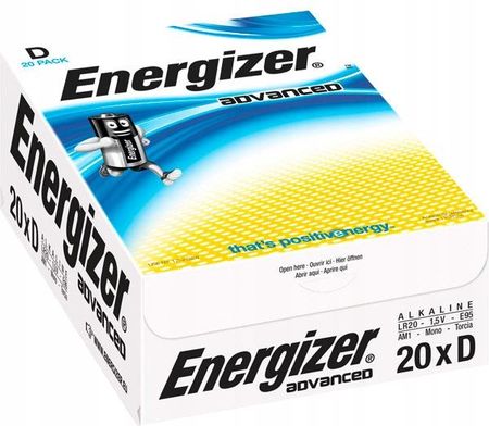 Energizer 20X Alkaliczne Lr20 D 1,5V