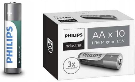 Philips Alkaliczne Przemysłowe, AA Lr06 1.5V, 10Szt