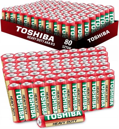 Toshiba 80X Heavy Duty R03 AAA 1,5V Paluszki Zestaw