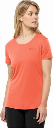 T-shirt damski Jack Wolfskin TECH T W digital orange