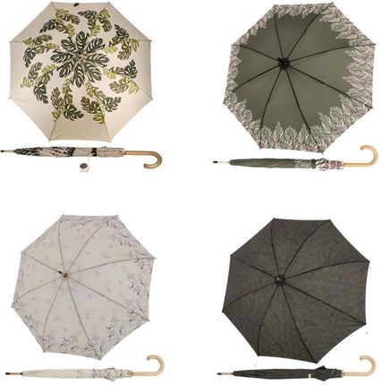 Doppler Długi parasol damski AC NATURE Barefoot Umbrella olivová 73665NIN