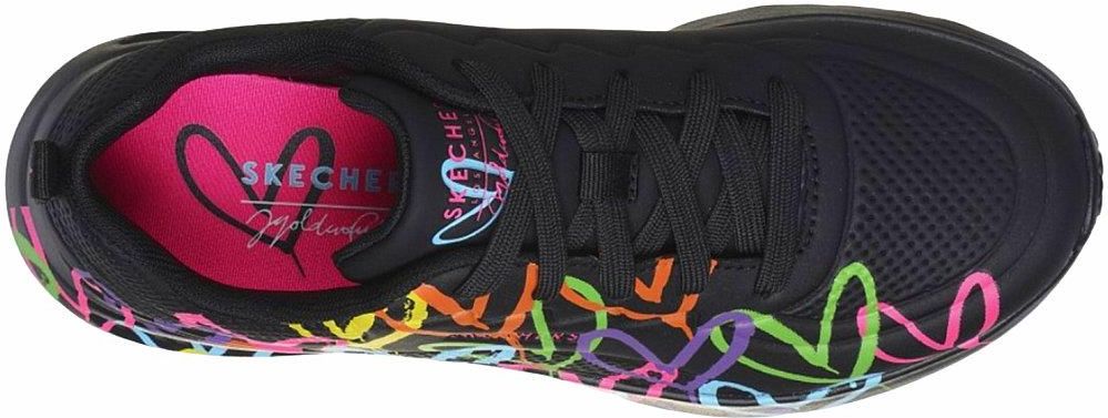 Buty damskie Skechers UNO LIGHT HEART OF HEARTS (177977-BKMT) - Ceny i ...
