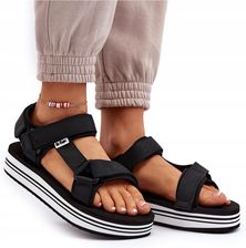 Zdjęcie Sandały Damskie Na Platformie Czarne Lee Cooper LCW-24-05-2753 41 - Sulechów