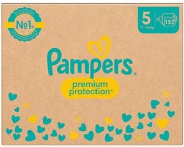 Pampers Premium Protection pieluszki rozmiar 5, 11-16 kg 152 szt