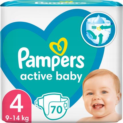 Pampers Active Baby rozmiar 4 70 szt.