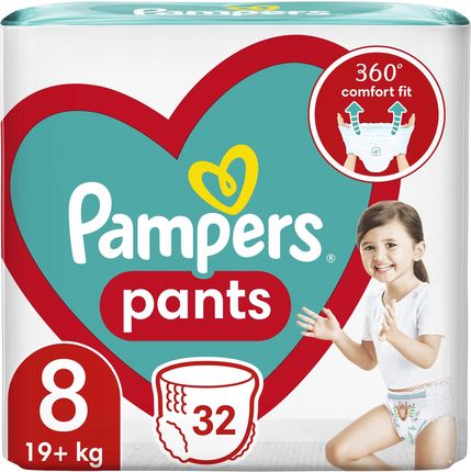 Pampers Pieluchomajtki Pants rozmiar 8 19+ kg 32 szt.