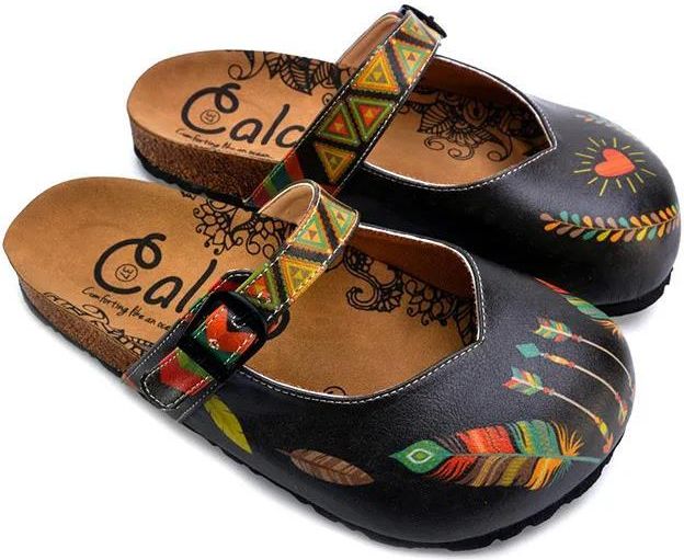 Calceo Chodaki w kolorze czarnym ze wzorem Ceny i opinie Ceneo.pl