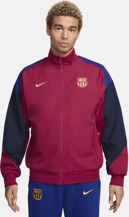Męska Dresowa Bluza Piłkarska Nike Dri-Fit Fc Barcelona - Czerwony