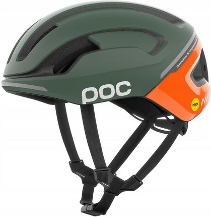 Poc Omne Beacon Mips Fluorescent Orange Avip/Epidote Green Matt 50-56 Kask Rowerowy