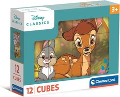 Zdjęcie Clementoni Klocki Sześcienne Disney Classic 12El. - Konin