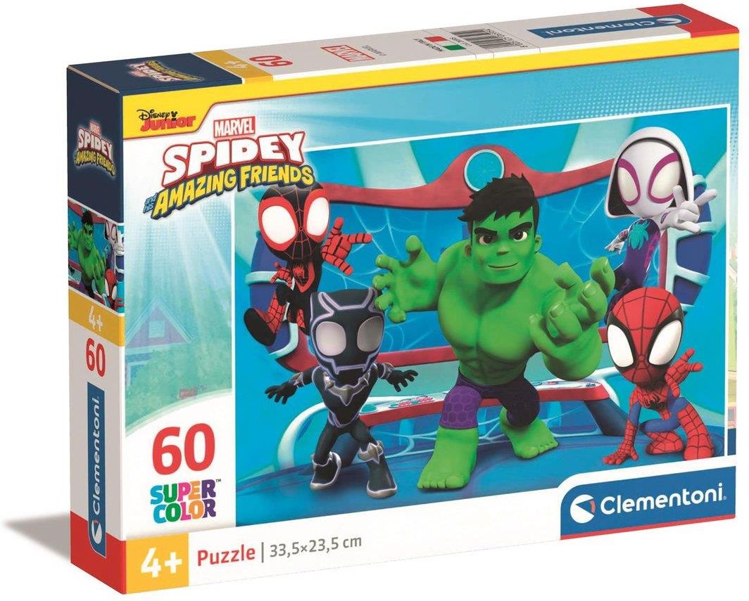 Clementoni Puzzle Super Kolor Spidey And His Amazing Friends 60El ...