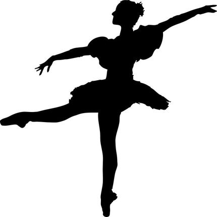 Dekoracja Naklejka Taniec Baletnica Na Ścianę Do Pokoju Dziecka 35Cm