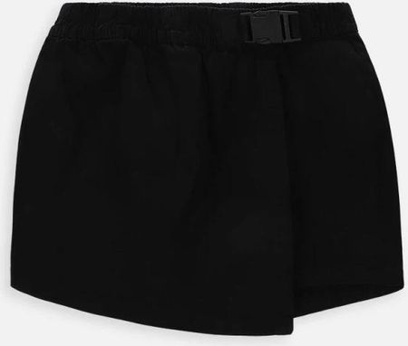Krótkie spodenki czarny jeansowy model spódnico-spodni