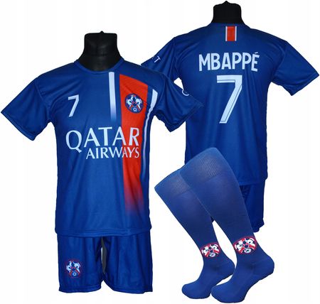 Mbappe komplet strój piłkarski Paris Bg 158