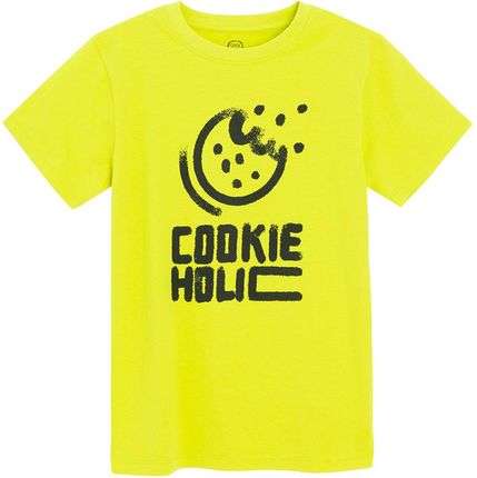 Cool Club, T-shirt chłopięcy, limonkowy