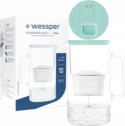 Dzbanek filtrujący Wessper Futureflow Aquamax 3,3l 1X Filtr Wkład WES201FFMT