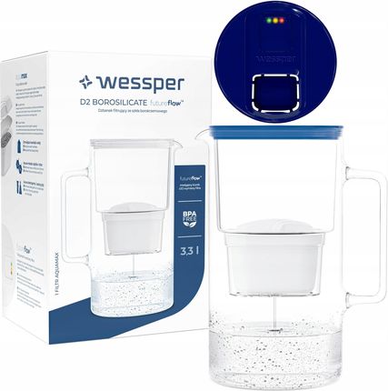 Dzbanek filtrujący Wessper Futureflow Aquamax 3,3l 1X Filtr Wkład WES201FFNB