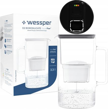 Dzbanek filtrujący Wessper Futureflow Aquamax 3,3l 1X Filtr Wkład WES201FFBK