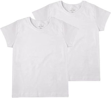 Dziewczęcy T-Shirt 2-pack, biały, Tup Tup