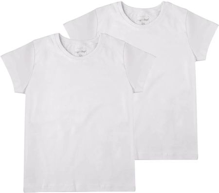 Dziewczęcy T-Shirt 2-pack, biały, Tup Tup