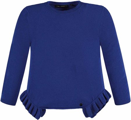 Dziewczęcy gładki sweter, długi rękaw, niebieski, Marc O'Polo