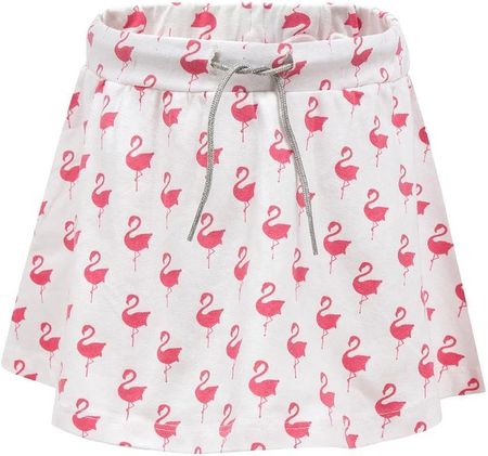 Spódnica dziewczęca, biała, flamingi, Lief