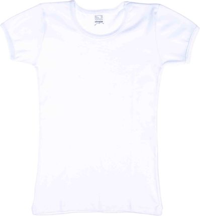 T-shirt dziewczęcy, biały, Olimpias