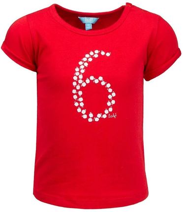 T-shirt dziewczęcy, czerwony, 6, Lief