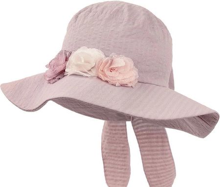 Jamiks BRITT kapelusz dla dziewczynki bawełna brudny róż rozmiar: 50-52