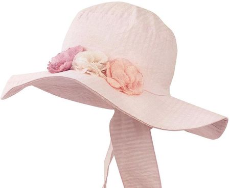 Jamiks BRITT kapelusz dla dziewczynki bawełna brudny róż rozmiar: 48-50