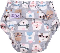 Zdjęcie Mila, Majtki treningowe Premium Miś polarny, szare - Brwinów