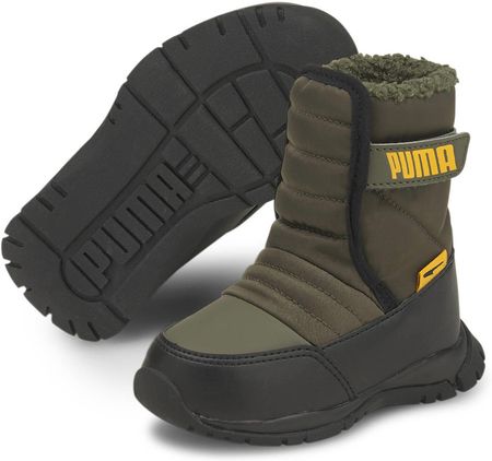 Buty zimowe dziecięce Puma NIEVE BOOT WTR AC INF zielone 38074602