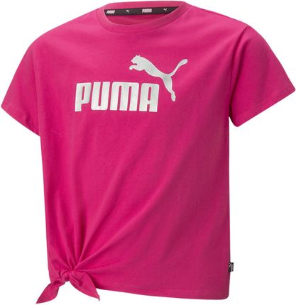 Koszulka dziewczęca Puma ESS+ LOGO KNOTTED różowa 84695664