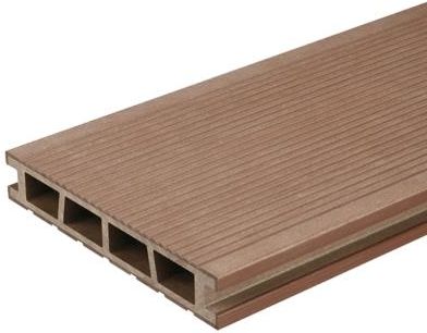 Deska Balkonowa Kompozytowa Bergdeck B150 Kasztan Szczotkowany 120 × 15 × 2,5cm 