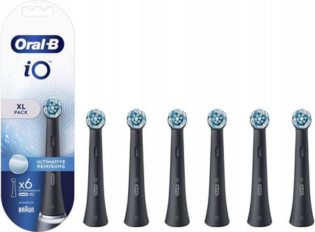 Oral-B Końcówki iO Ultimate Clean Czarny XL Pack 6 szt. 