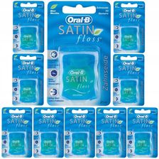 Oral-B Nić Dentystyczna Do Zębów Satin Floss Mint 25 M 10 Sztuk